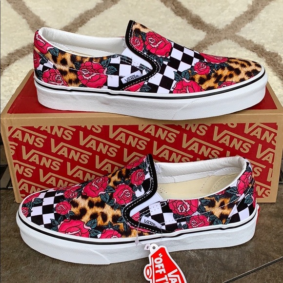 VANS CLASSIC SLIP ON ROSE/ANIMALCHCK Trwhtmlt WMNS - Picture 14 of 16